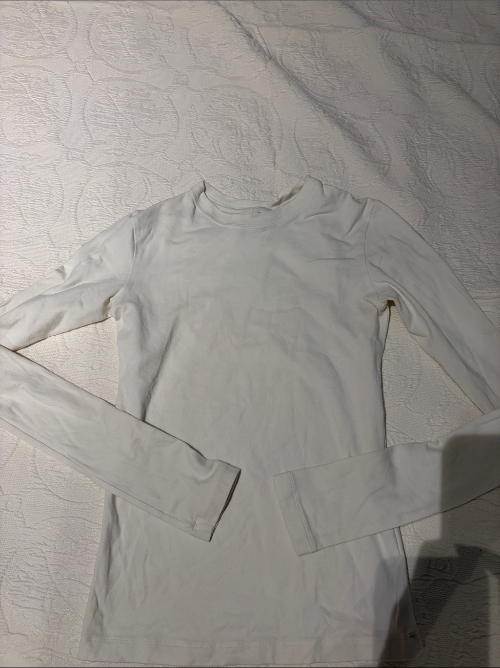 White Long Sleeve Tee - Unbranded